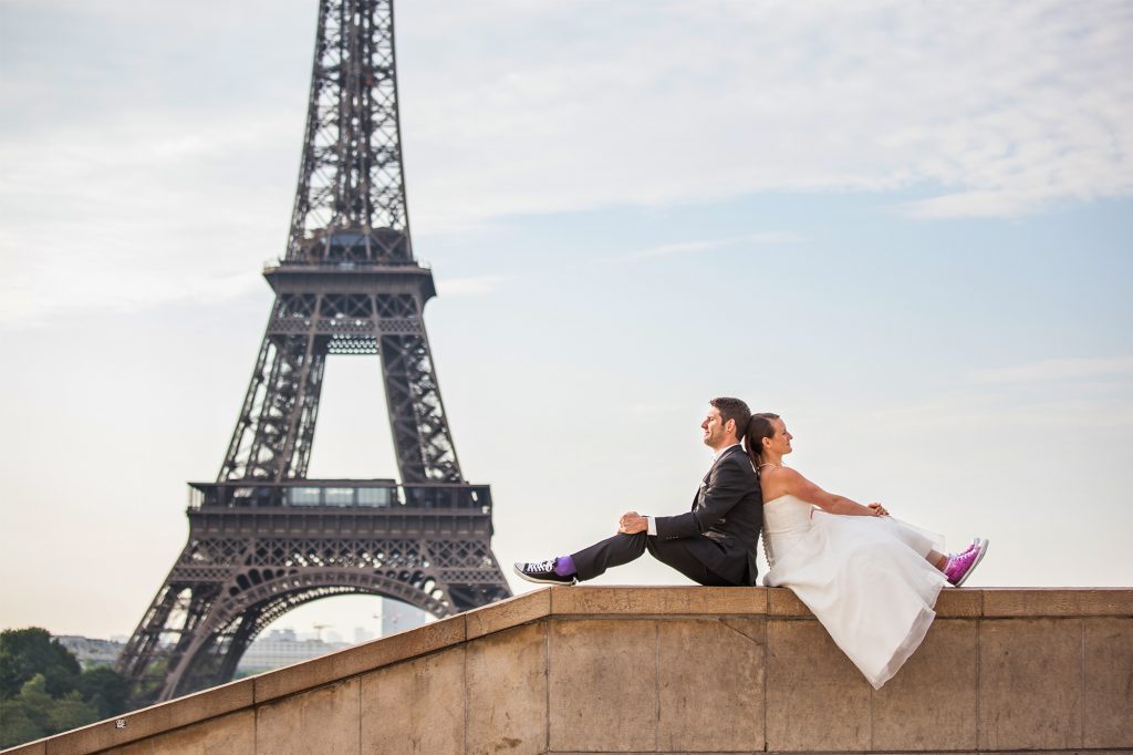 special wedding photographer from paris eiffeltower